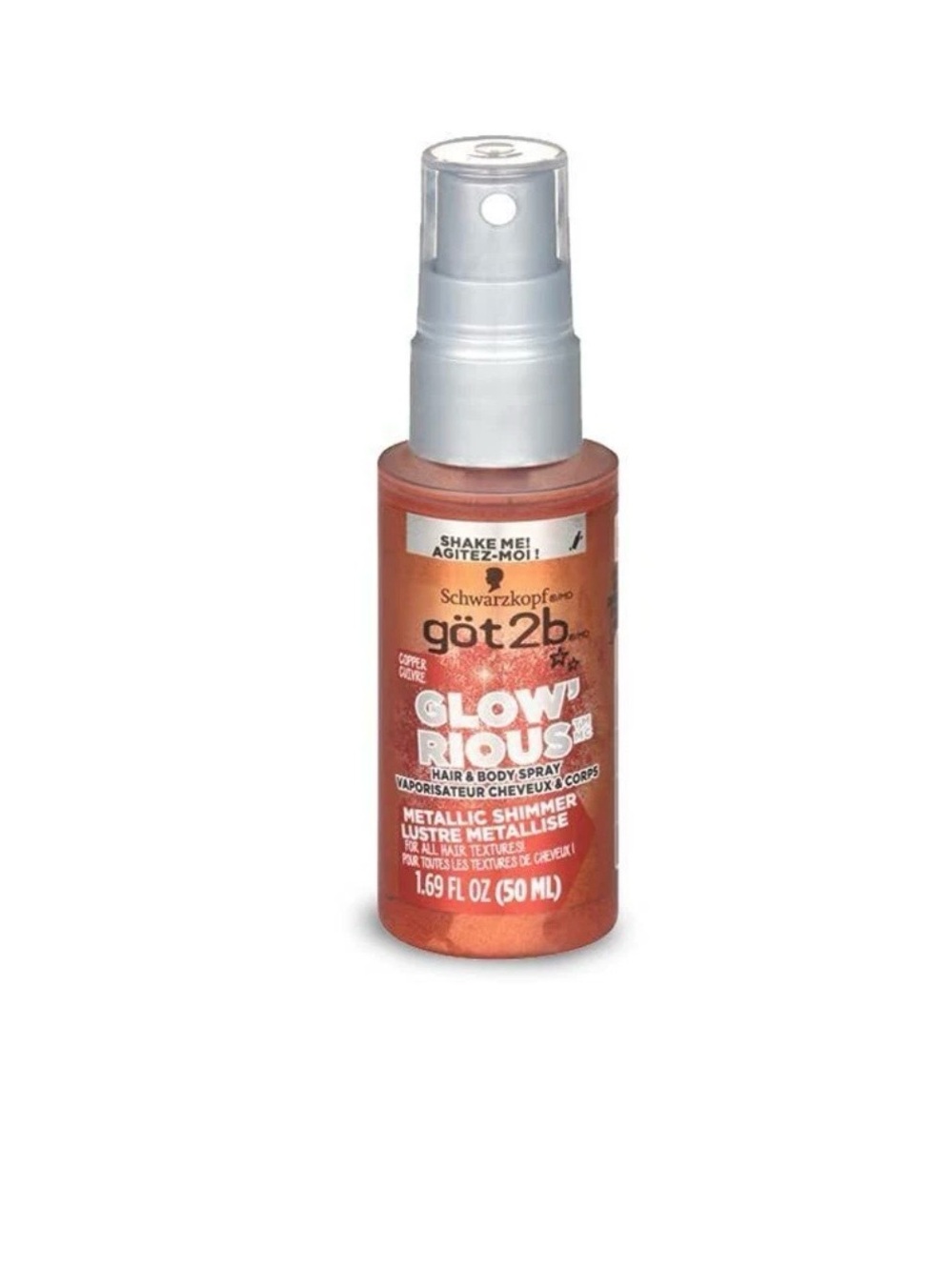 göt2b Glow-rious Copper Metallic Hair & Body Shimmer Spray - Copper